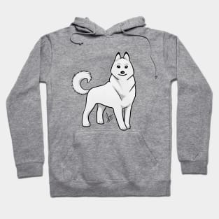 Dog - Siberian Husky - White Hoodie